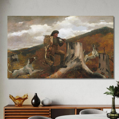 A Huntsman And Dogs Winslow Homer canvas print