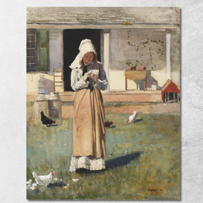 Un Pollo Enfermo Winslow Homer cuadro en lienzo