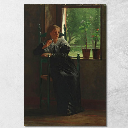 Alla Finestra Winslow Homer quadro stampato su tela