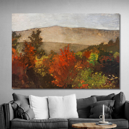 Cime Des Arbres D'Automne Winslow Homer tableau impression sur toile