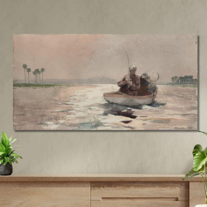 Bassangeln In Florida Winslow Homer drucken auf leinwand