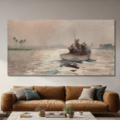 Bassangeln In Florida Winslow Homer drucken auf leinwand