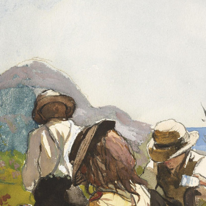 Cueilleurs De Baies Winslow Homer tableau impression sur toile