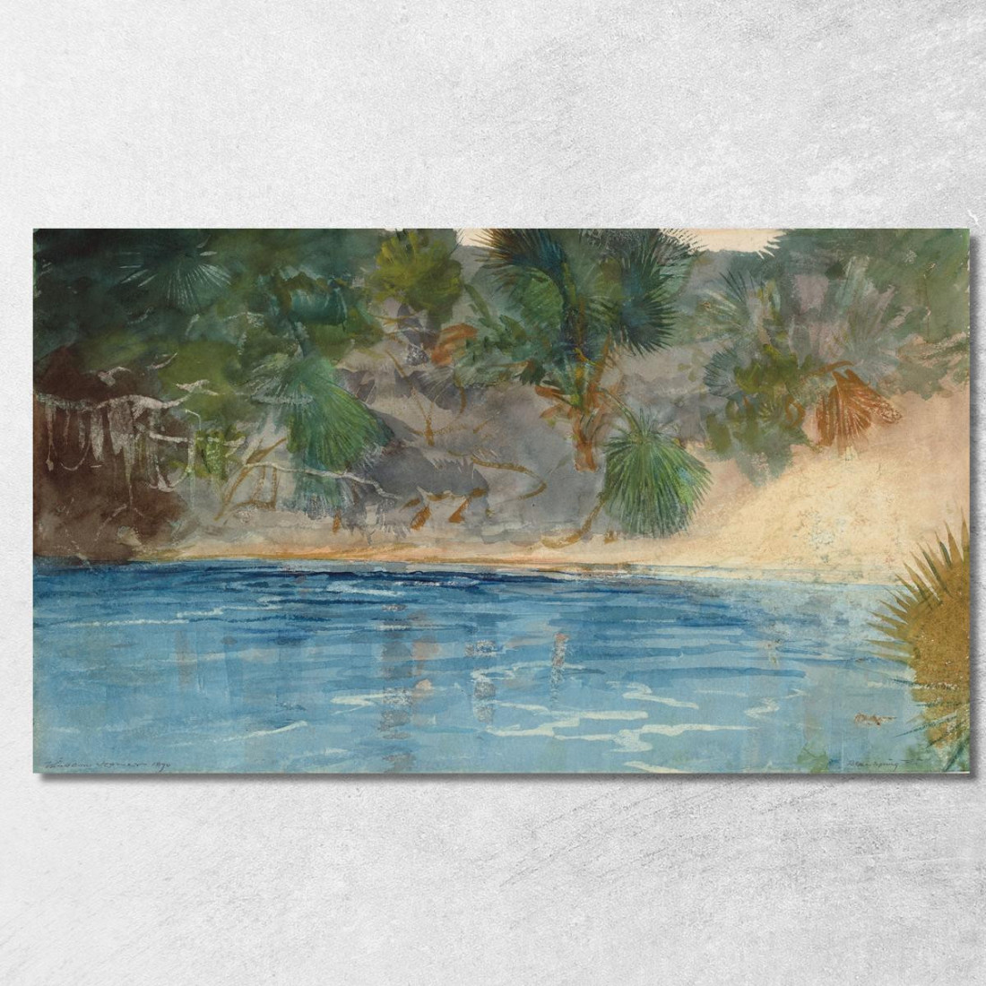 Printemps Bleu Floride Winslow Homer tableau impression sur toile