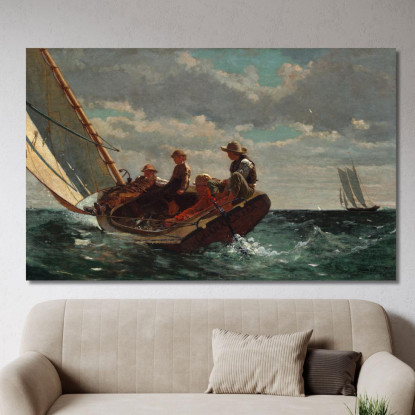 Faire Souffler Un Vent Favorable Winslow Homer tableau impression sur toile