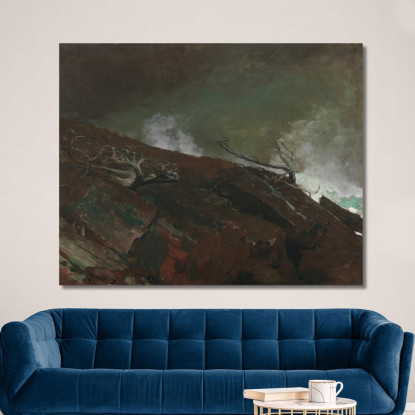Costa Del Maine Winslow Homer quadro stampato su tela