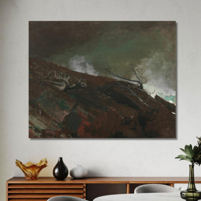 Costa Del Maine Winslow Homer quadro stampato su tela