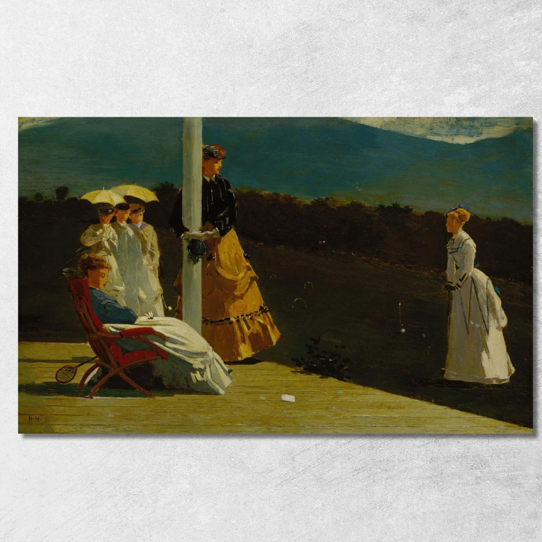 Krocketspiel Winslow Homer drucken auf leinwand Krocketspiel Winslow Homer drucken auf leinwand