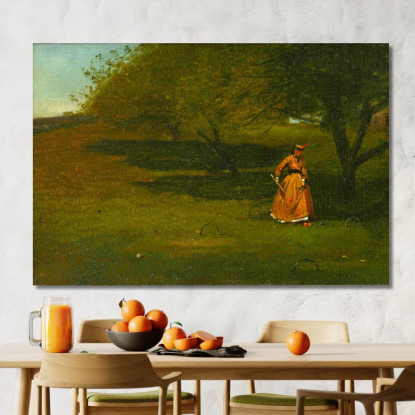 Joueur De Croquet Winslow Homer tableau impression sur toile