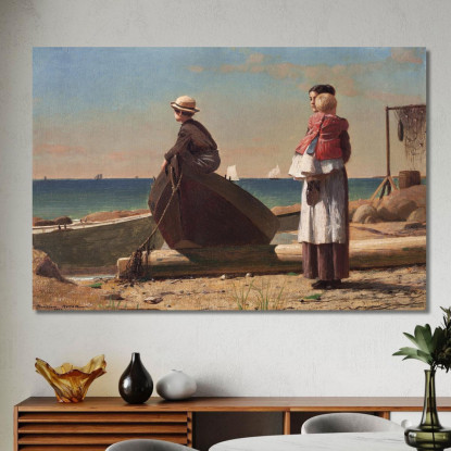 Papá Viene Winslow Homer cuadro en lienzo