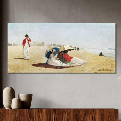 Plage D'East Hampton À Long Island Winslow Homer tableau impression sur toile