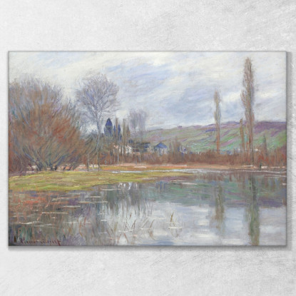 La Primavera A Vetheuil 1881 Claude Monet mnt97 quadro stampato su tela