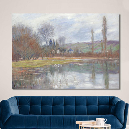 La Primavera A Vetheuil 1881 Claude Monet mnt97 quadro stampato su tela
