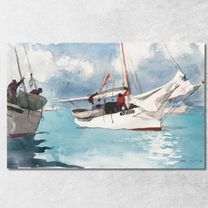 Fishing Boats Key West Winslow Homer canvas print