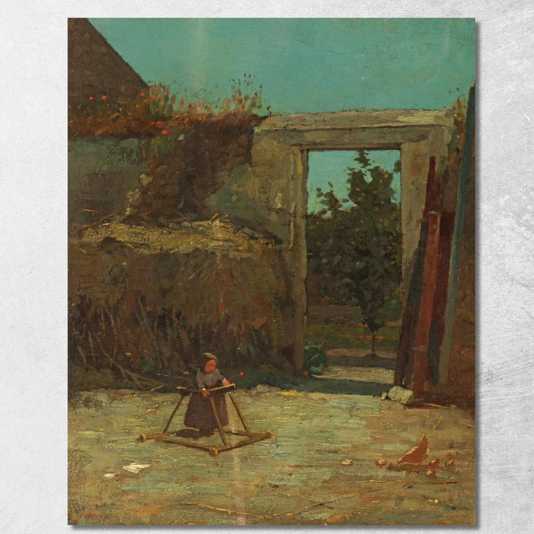 French Farmyard Winslow Homer canvas print