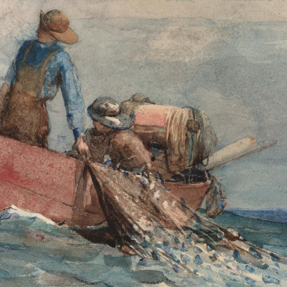 Hauling In The Nets Winslow Homer canvas print