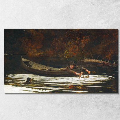 Chien Et Chasseur Winslow Homer tableau impression sur toile