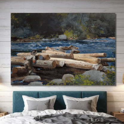 La Rivière Hudson Winslow Homer tableau impression sur toile