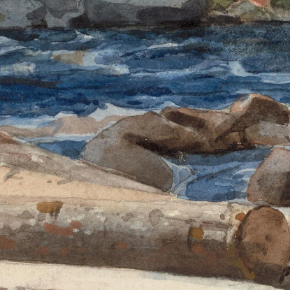 Der Hudson Fluss Winslow Homer drucken auf leinwand