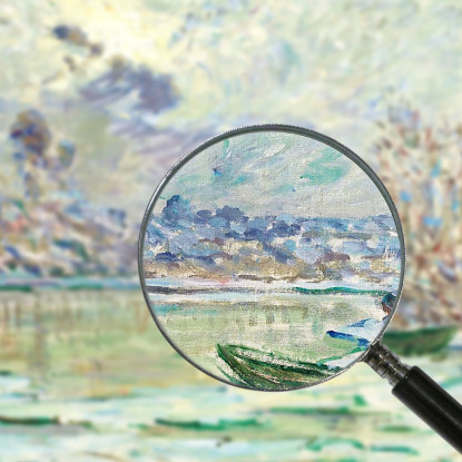 L'Inverno Vicino A Lavacourt 1880 Claude Monet mnt101 quadro stampato su tela