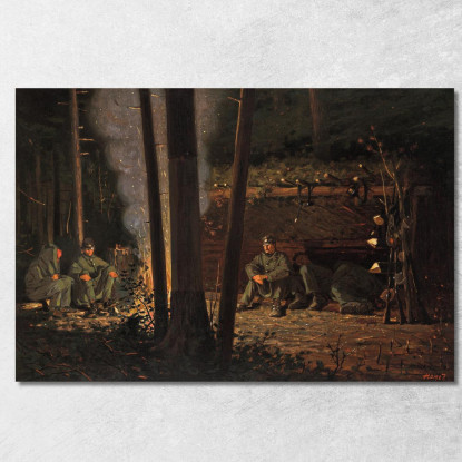 Di Fronte A Yorktown Winslow Homer quadro stampato su tela