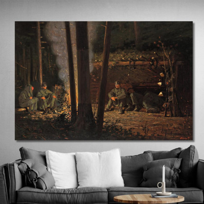 Devant Yorktown Winslow Homer tableau impression sur toile