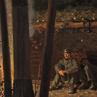 Di Fronte A Yorktown Winslow Homer quadro stampato su tela