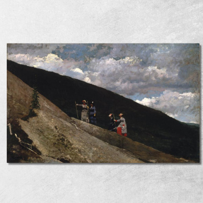 In Montagna Winslow Homer quadro stampato su tela