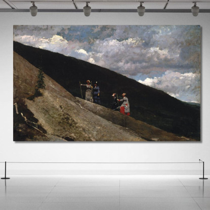 In Montagna Winslow Homer quadro stampato su tela