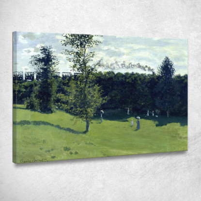 Treno In Campagna 1870 Claude Monet mnt103 quadro stampato su tela