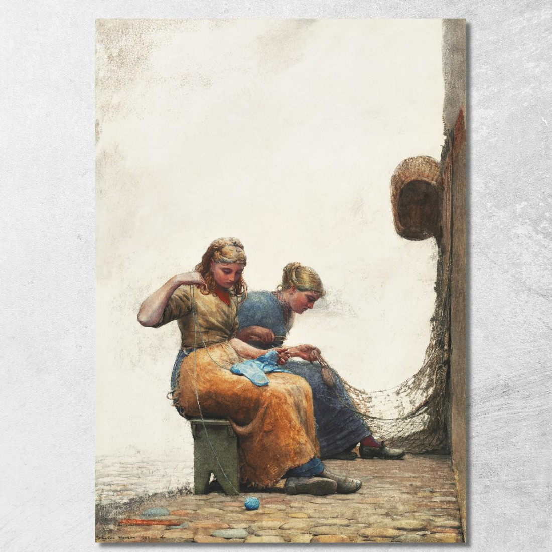 Mending The Nets Winslow Homer canvas print