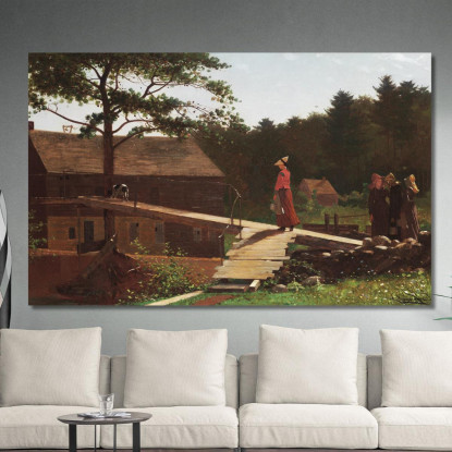 Alte Mühle Die Morgenglocke Winslow Homer drucken auf leinwand