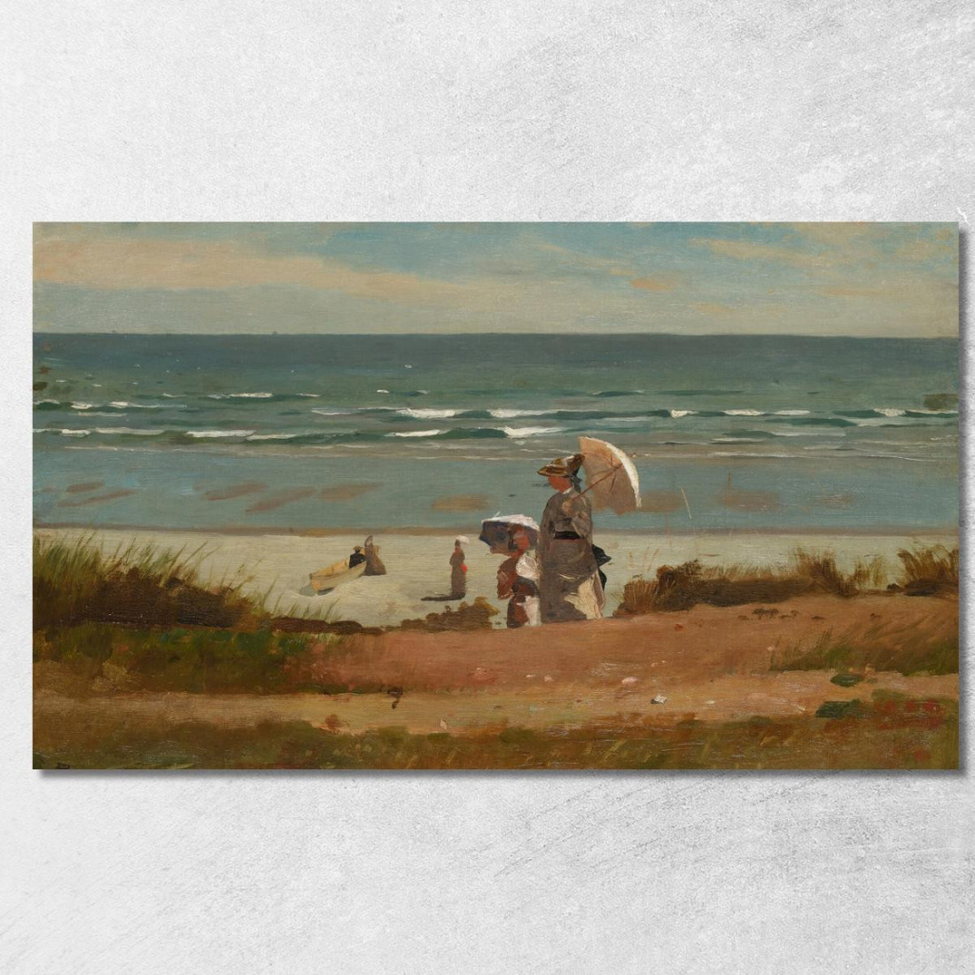 Am Strand Von Marshfield Winslow Homer drucken auf leinwand Am Strand Von Marshfield Winslow Homer drucken auf leinwand