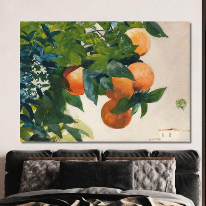 Oranges Sur Une Branche Winslow Homer tableau impression sur toile