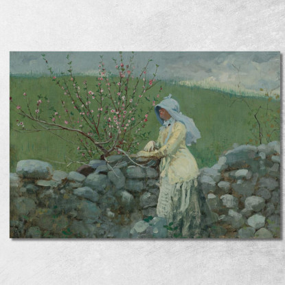 Peach Blossoms Winslow Homer canvas print