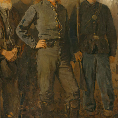 Prisonniers Du Front Winslow Homer tableau impression sur toile