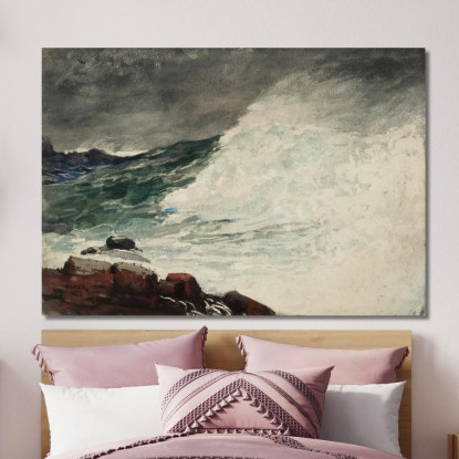 Prout'S Neck Breaking Wave Winslow Homer canvas print