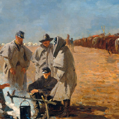 Giornata Piovosa Al Campo Winslow Homer quadro stampato su tela