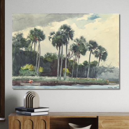 Camisa Roja Homosassa Florida Winslow Homer cuadro en lienzo