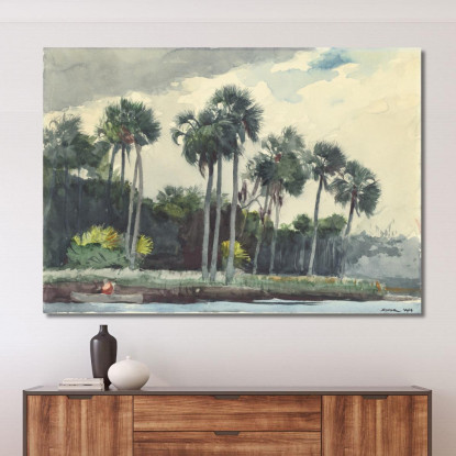 Camisa Roja Homosassa Florida Winslow Homer cuadro en lienzo