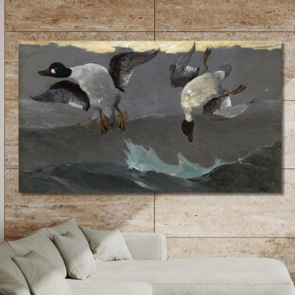 Derecha E Izquierda Winslow Homer cuadro en lienzo