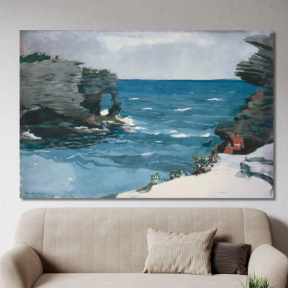 Costa Rocosa De Las Bermudas Winslow Homer cuadro en lienzo