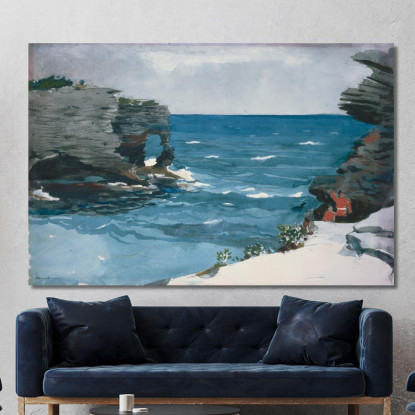 Costa Rocosa De Las Bermudas Winslow Homer cuadro en lienzo