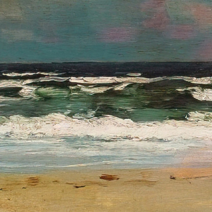 Spiaggia Sabbiosa Con Interruttori Winslow Homer quadro stampato su tela