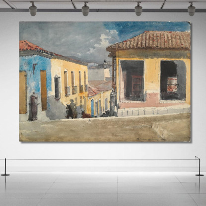 Calle Santiago De CubaﾠEscena Winslow Homer cuadro en lienzo