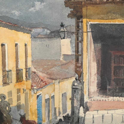 Calle Santiago De CubaﾠEscena Winslow Homer cuadro en lienzo