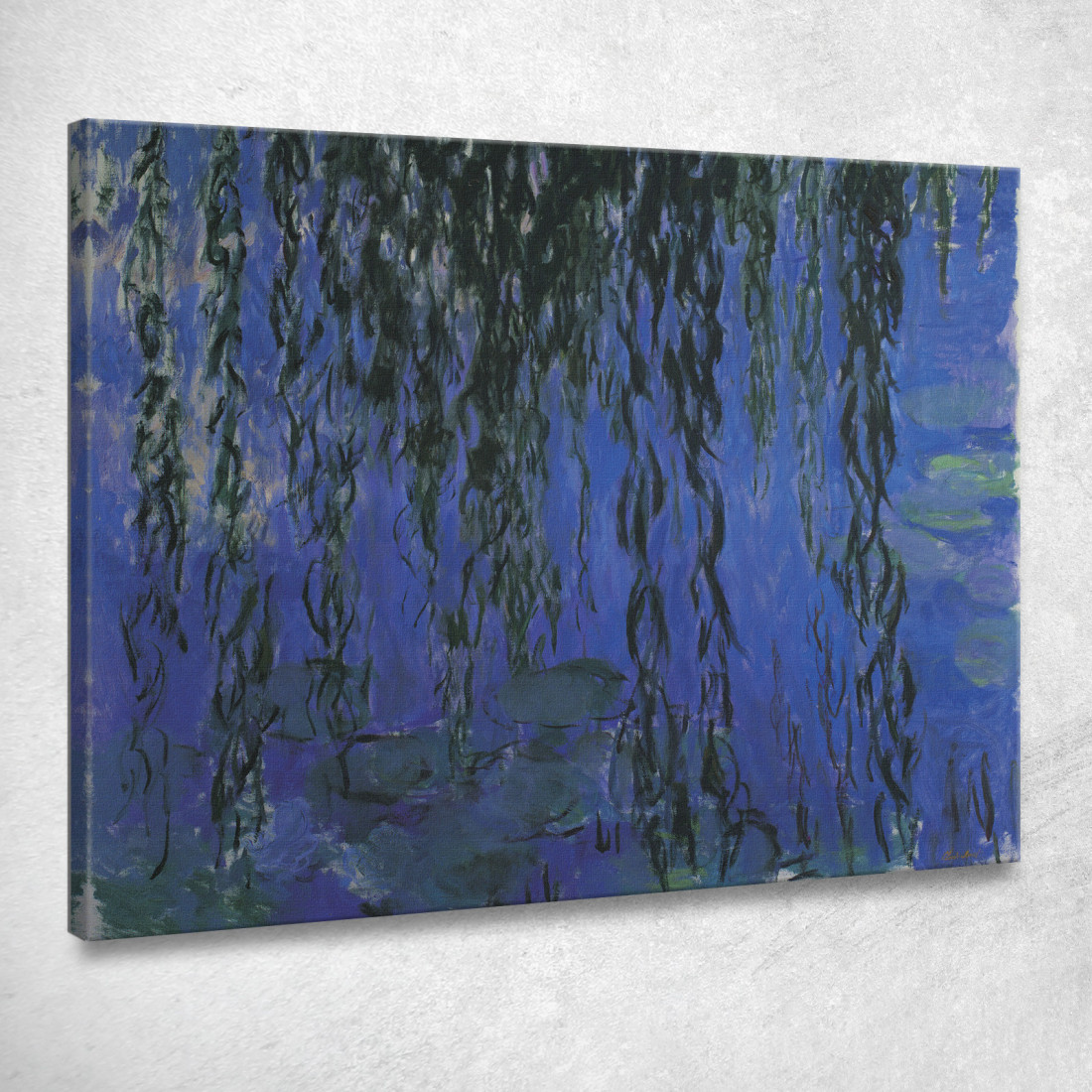 Ninfee E Rami Di Salice Piangente 1916 Claude Monet mnt110 quadro stampato su tela Ninfee E Rami Di Salice Piangente 1916 Claude Monet mnt110 quadro stampato su tela