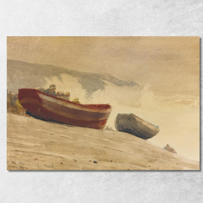 Tempesta Sulla Costa Inglese Winslow Homer quadro stampato su tela