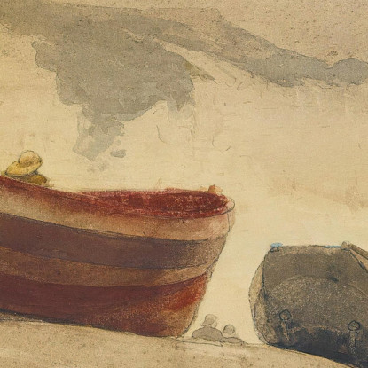Sturm An Der Englischen Küste Winslow Homer drucken auf leinwand