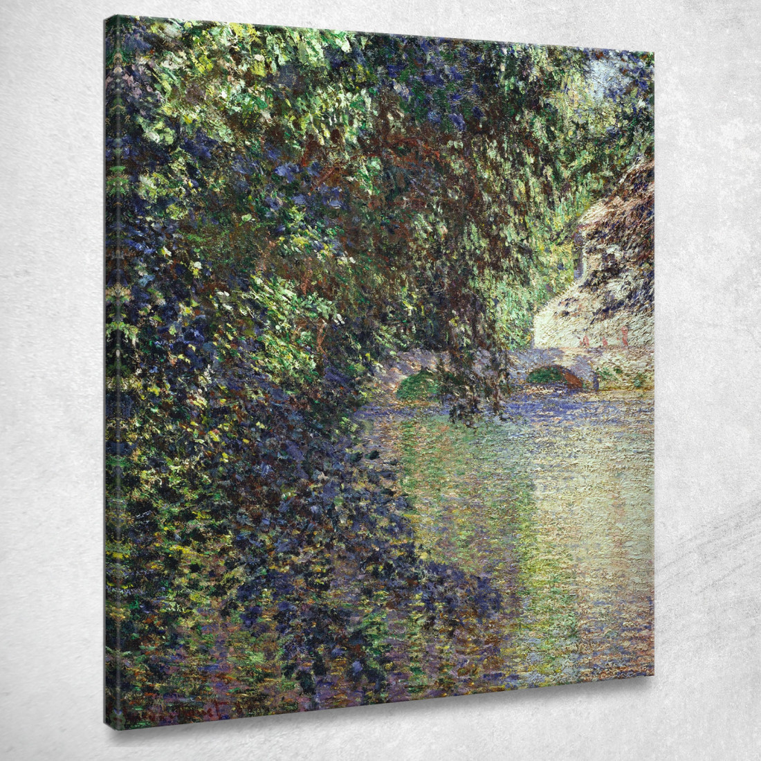 Mulino Ad Acqua A Limetz 1888 Claude Monet mnt113 quadro stampato su tela Mulino Ad Acqua A Limetz 1888 Claude Monet mnt113 quadro stampato su tela